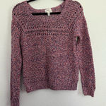 Milly  April Knits Claudia Melange Pullover Sweater in Multi Small Photo 0