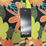 Nasty Gal  70’s Green Yellow And Orange Floral Mesh Flared Pants New With Tags Photo 4