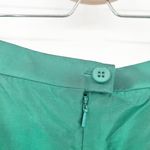 Carlisle Womens Vintage 100% Silk Crop Tank Top & Pencil Skirt Set Size 12 Green Photo 8