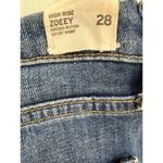 Hudson  - Zoeey Exposed Button Cut Off Denim Shorts in Blue Photo 4
