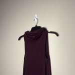 Burgundy cowl neck sweater dress Photo 1