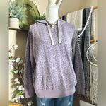 Buffalo David Bitton Light Purple Lilac Leopard Print Hooded Sweatshirt Photo 4