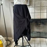 C/MEO COLLECTIVE  black funky wrap tie skirt size medium Photo 2