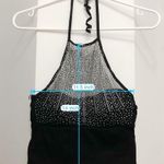 Women’s Black Rhinestone Halter Neck Top Bra Padded Cami Babydoll Size undefined Photo 4