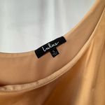 Lulus Defining Style Satin Ruffled One Shoulder Top in Light Peach Size Small Photo 5