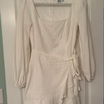 Princess Polly  Long Sleeve Mini Dress White Photo 0