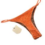 New Acacia Crochet Neema Bottom Olena Micro Brazilian size large lined Orange Photo 1