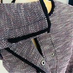 Banana Republic Textured Tweed Blazer Jacket, Size 4, Navy/Red/Multi, NWOT Photo 8