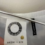 Anthropologie Akemi + Kin  Women's White Gray Floral Peplum Tank Top Size XS Photo 2