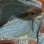 Fossil  Key-per Floral Patterned Tote with Brown Handles, Key Charm Photo 4