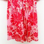 Flying Tomato  Womens Babydoll Dress Size M Pink Floral Puff Sleeve Boho Tropical Photo 3