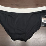 Nike  NWT Women's Size 12 Hipster Black White Moderate Coverage Bikini Bottom Photo 0