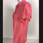 St. John St Johns Bay Women Top White Diamond Pattern Short Sleeve Buttons Photo 4