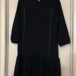 Tommy Hilfiger EUC Sheath Dress Size 10 Navy with Green Trim Photo 2
