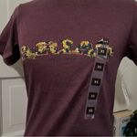 Ariat Women's Sunflower Floral Letters Short Sleeve Tee Burgundy Heather XS NWT Photo 4