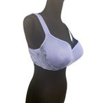 Cacique  Bra Balconette Women's 40C Underwire Wide Straps Lilac Lace Sexy T-shirt Photo 1