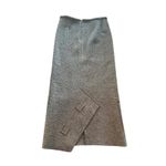 Vintage Y2K Cannisse Virgin Wool Euro Art Midi Long Skirt Gray Sz 8 Avant Photo 4