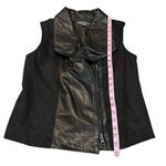 Vince  Leather and linen vest Photo 2