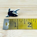 Blue Glitter Shark Soft Enamel Pin Photo 3