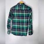 Barbour  Green Plaid Flannel Button‎ Down Women’s 4 Photo 1