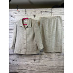 Women's Alfred Dunner Pantsuit Gray White Size 14 Photo 1