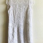 Free People NWT  White Lace Detail Open Back High Neck Mini Shift Dress - XS Photo 0