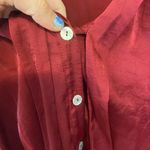 Show Me Your Mumu brynn bell sleeve blouse ruby satin Photo 3