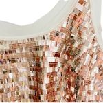 Free People  Intimately Disco Fever Mini Dress Slip
Gold Sequin Mesh NWOT Photo 3