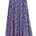 Draper James TAMMY T-SHIRT DRESS WHISPY DITZY BLUE WHITE FLORAL SHORT SLEEVE XL Photo 4