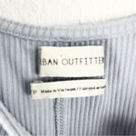 Urban Outfitters  Cynthia Blue Ribbed Sheer Balloon Sleeves Crop Top Size XS Photo 2