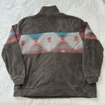 Boutique Grace & Emma Grey Sherpa Aztec 1/4 Zip Sweatshirt Photo 4