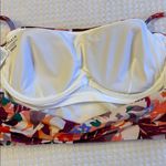 Athleta Daybreak 36 D/DD Longline Bikini Tankini Top Tropical Floral Purple Pink Photo 12