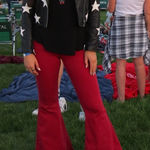 Shyanne Dark Red  Flare Jeans Size 28L (28x36) Photo 0