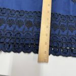 Vineyard Vines Vineyard Vines Dress Womens Small Blue Black Eyelet Embroidered Shift Mini Photo 6