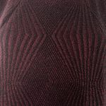 ECI New York Metallic Knit Mock Neck Sheath Dress, Burgundy, Size L New w/Tag Photo 7