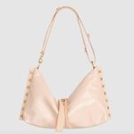 Hammitt Mr. G Champagne Pink Patent Leather Slouch Hobo Bag Photo 3