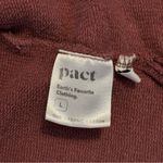 Pact  Women’s Maroon Crewneck Sweater 100% Organic Cotton Size Large Photo 7