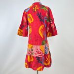 Farm Rio NWOT  Mixed Fruits Ocean Bright Vibrant Dress Ruffle Sleeve Size S Photo 7