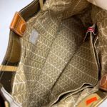 Orla Kiely Classic Zip Shoulder Bag Multi Stem Print Coated Canvas Browns/Tan Brown Photo 4