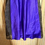 Victoria's Secret Purple Long Camisole Teddy Black Lace Trim Medium M Photo 9