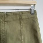 Free People  mini skirt stretchy military green boho 4 Photo 2