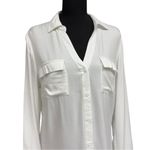 Alexander Jordan White Button Front Blouse Supersoft Rayon Shirt Size M NWT Size M Photo 3