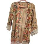 Trendy Boutique Tan Lace Trim Robe Size undefined Photo 0