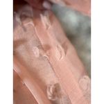 Size S Women Embroidered Long Sleeve Dress With Lace Trim Pink Photo 6