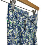 Aerie NWT  Offline High Waisted Crossover 7’’ Floral Bike Shorts in Blue Size M Photo 4