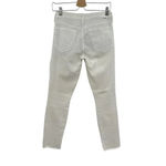 Mother Denim Looker Ankle Fray Jeans‎ in Glass Slipper White Size 26 Photo 7