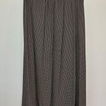 Flax by Jeanne Engelhart maxi skirt size M houndstooth brown lagenlook pull on Photo 0