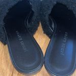 Jenni Kayne  Black Shearling Mules Sz 37 Photo 6
