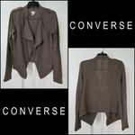 Converse  one star brown open front cardigan Photo 2