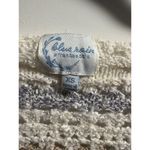 Francesca's  Blue Rain Sweater Womens XS Colored Cropped Long Sleeve Knit Top Photo 2